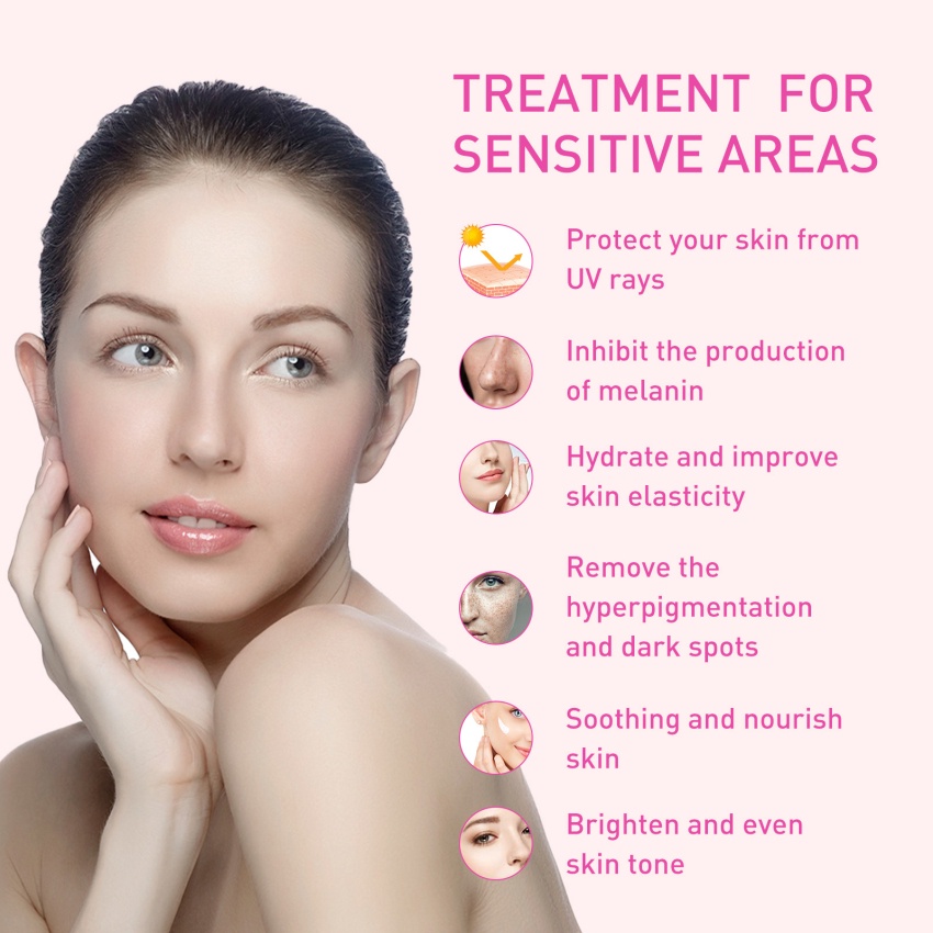 Kem Làm Trắng Vùng Da Dưới Cánh Tay / Đầu Gối / Vùng Kín Dưỡng Ẩm Làm Trắng Sáng Da 50g