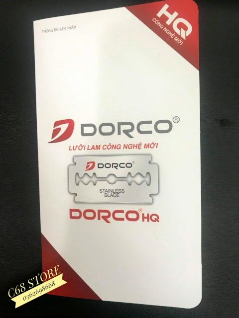 Vỉ 100 lưỡi dao lam DORCO 3 phiên bản tùy chọn