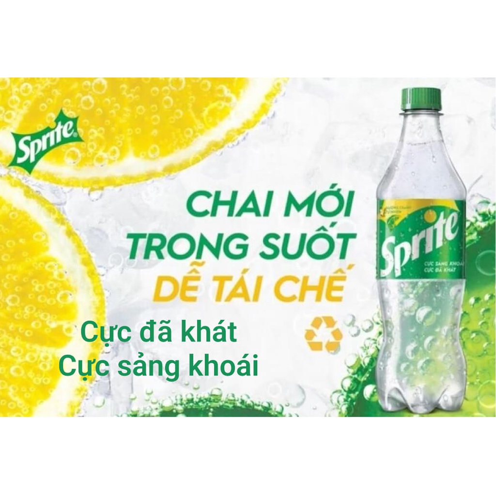 THÙNG 24 CHAI NƯỚC NGỌT HƯƠNG CHANH SPRITE 600ML
