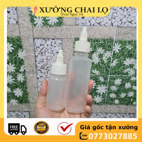 Chai Nhựa ❤ GIÁ RẺ NHẤT ❤ Chai nhựa nhỏ giọt AC 50ml,100ml chiết mực, dung dịch, mỹ phẩm, phụ kiện du lịch