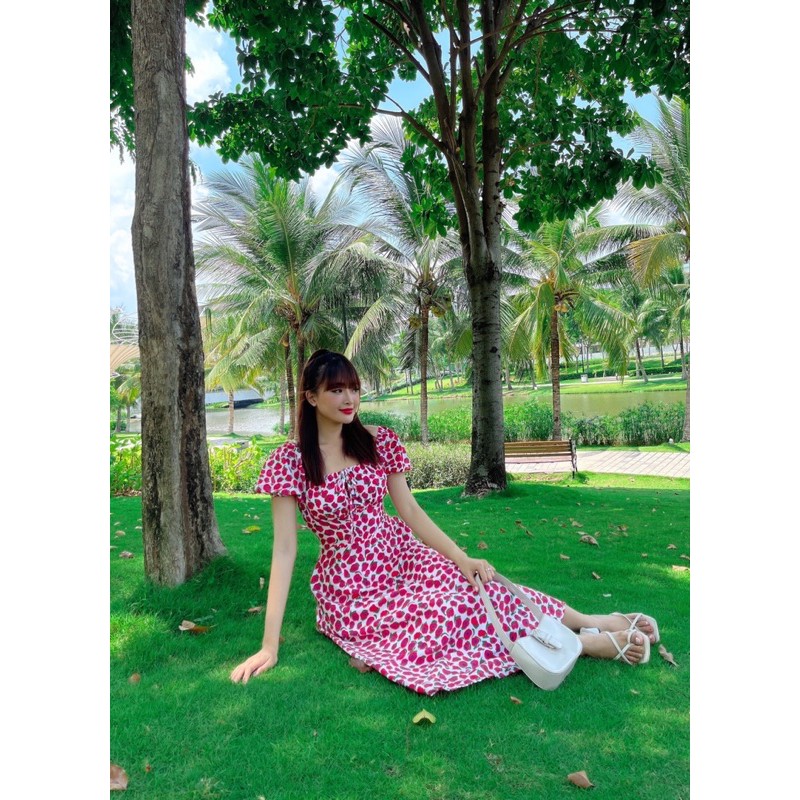 [HÀNG THIẾT KẾ CAO CẤP LOẠI 1, kèm ảnh thật ]VÁY HOA TIỂU THƯ BÁNH BÈO | BigBuy360 - bigbuy360.vn