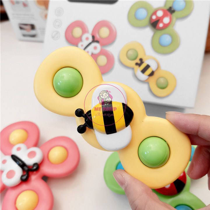 [RẺ VÔ ĐỊCH] Set 3 Món Đồ Chơi Con Quay Spinner Hình Côn Trùng Vui Nhộn Đáng Yêu Cho Bé