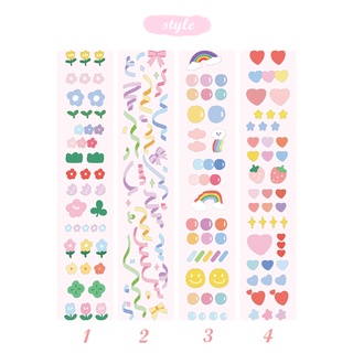 1 Pcs Cute Sticker Glitter Stickers Diary Scrapbook Decor