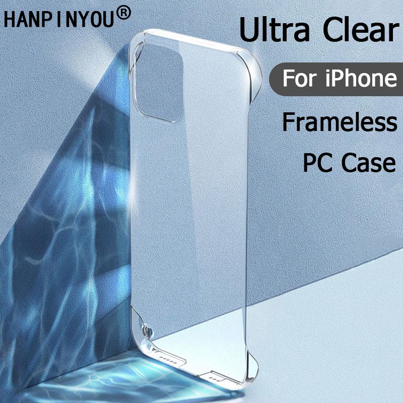 Ốp Điện Thoại PC Cứng Trong Suốt Siêu Mỏng Nhẹ Không Viền Cho iPhone 15 14 13 12 Mini 11 Pro Max X XR 6 6s 7 8 Plus SE