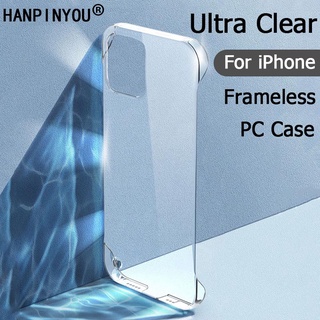 Ốp Điện Thoại PC Cứng Trong Suốt Siêu Mỏng Nhẹ Không Viền Cho iPhone 15 14 13 12 Mini 11 Pro Max X XR 6 6s 7 8 Plus SE