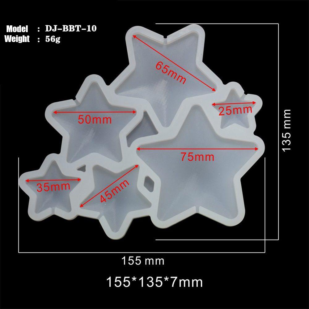 Khuôn Silicone Làm Bánh Hình Ngôi Sao / Tròn / Trái Tim