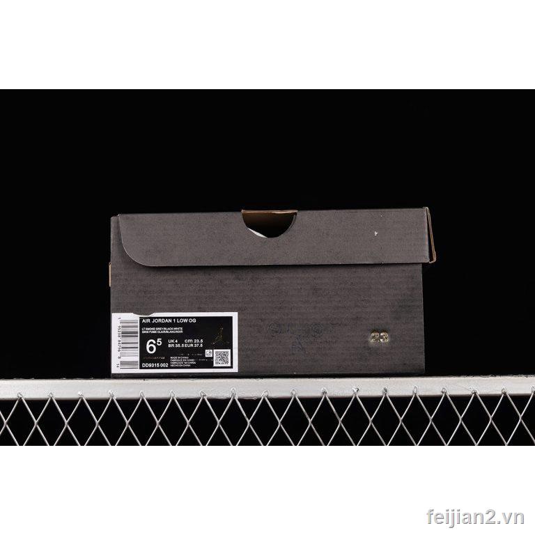 Giày Thể Thao Chơi golf Air Jordan 1 Cổ Thấp Màu Xám / Đen / Trắng Chống Bụi