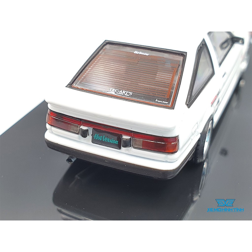 Xe Mô Hình Toyota Sprinter Trueno AE86 &quot; Drift Car&quot; Ti Lệ 1:64 Hãng sản xuất Inno Model ( Trắng Mui Xanh )