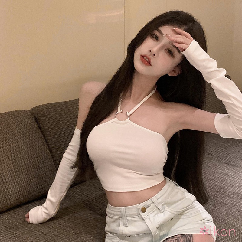 Áo Croptop Màu Sắc Thời Trang Quyến Rũ Cho Nữ