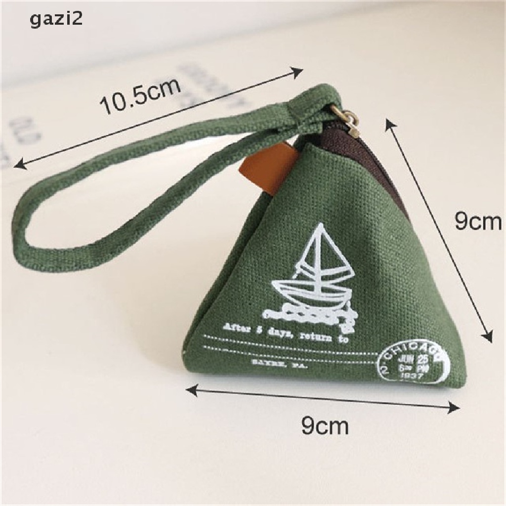 Ví Đựng Tiền Xu / Chìa Khóa Mini Bằng Vải Canvas Zongzi Cổ Điển Sáng Tạo Mẫu Gzi2 Dành Cho Bạn Nữ