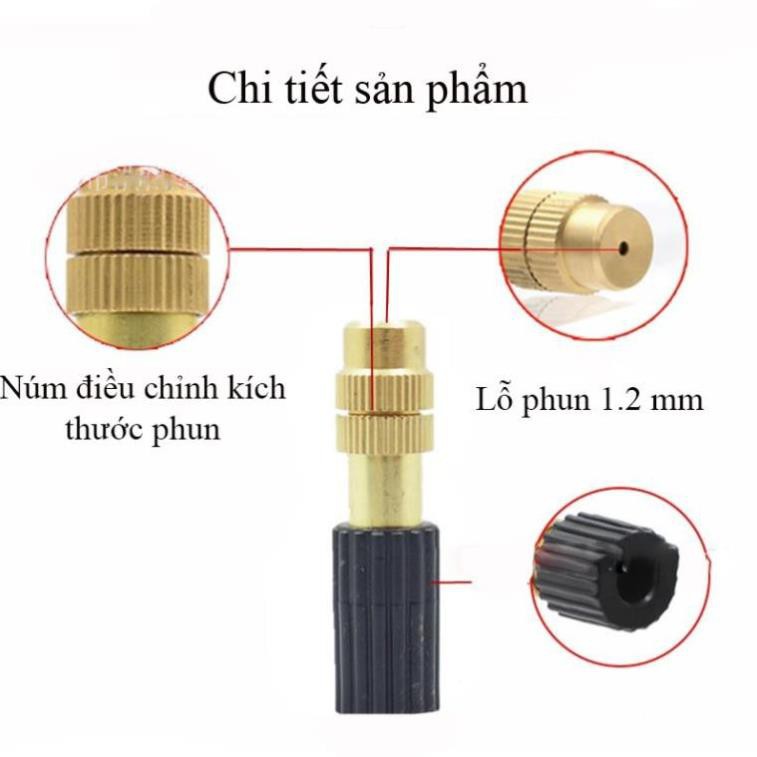 Béc phun sương đồng, phun sương mịn, không bị tắc