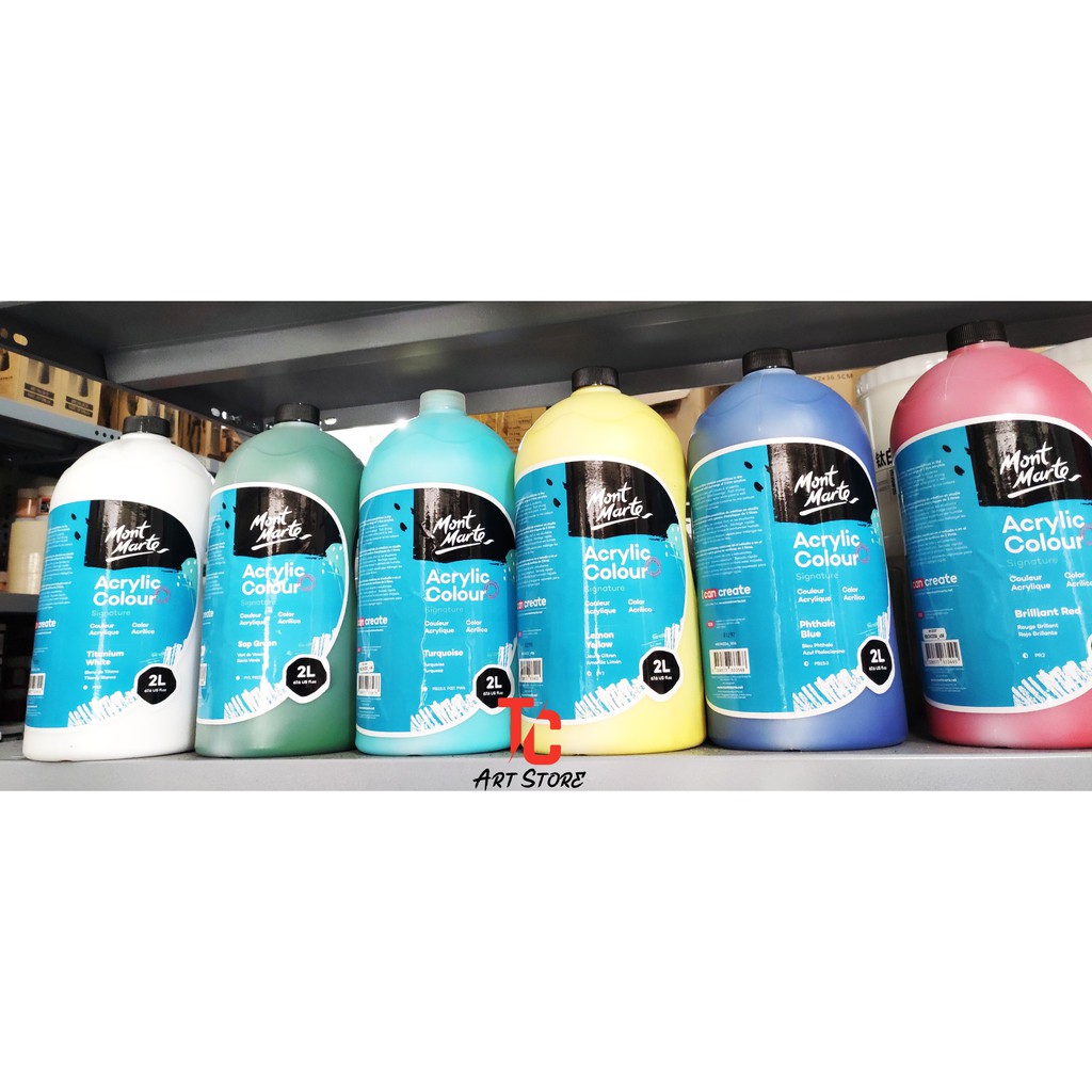 Màu ACRYLIC MONT MARTE Chai Bơm 2 Lít