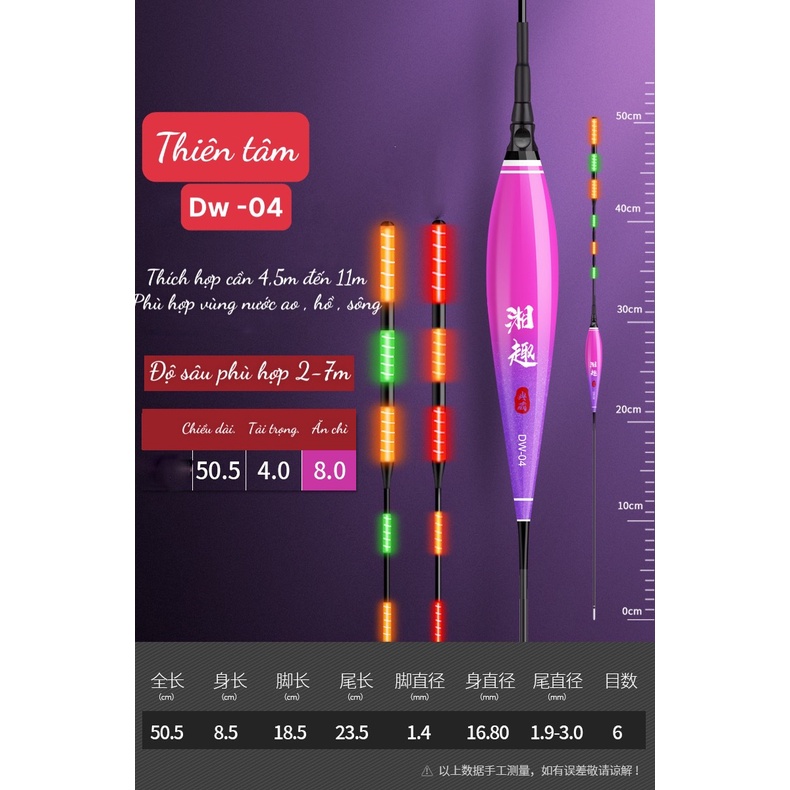 Phao săn hàng đêm carbon -nano cao cấp - THIÊN TÂM - gồm 2 ngọn