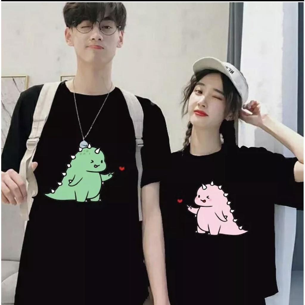 Áo cặp đôi, áo thun nam nữ unixex in hình nhỏ xinh cotton100%