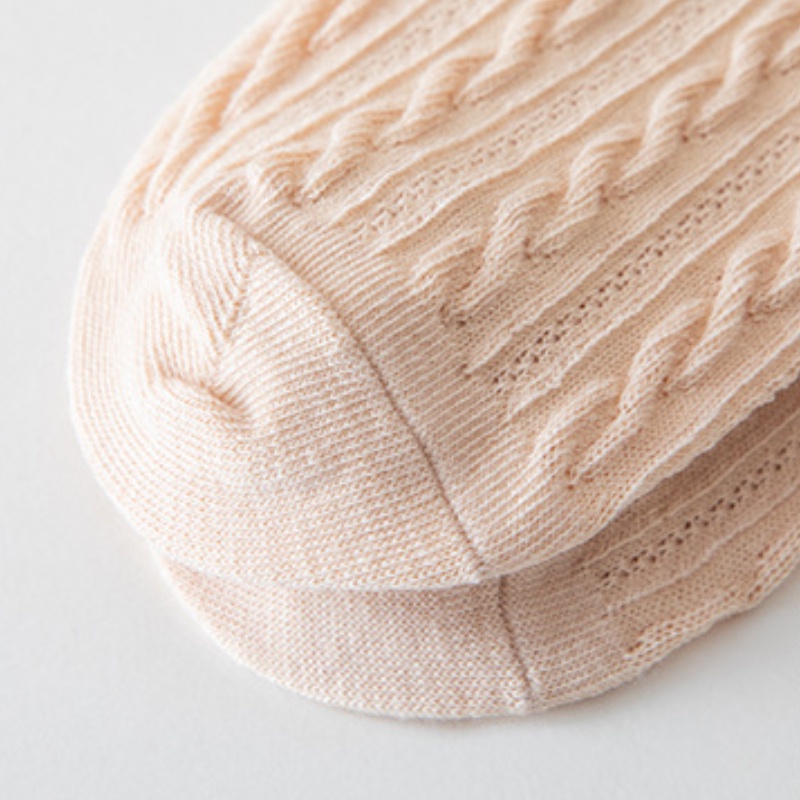 Đôi tất FHYL ngắn tới mắt cá chân bằng cotton màu trắng in họa tiết phong cách Lolita cho nữ sinh