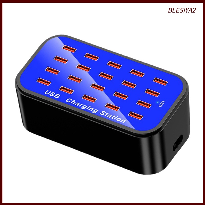 [BLESIYA2] Multiple USB Charging Station Organizer 20-Port Professional Accessories US