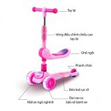 Xe trượt Scooter có ghế ngồi, có nhạc, có đèn cao cấp 2IN1