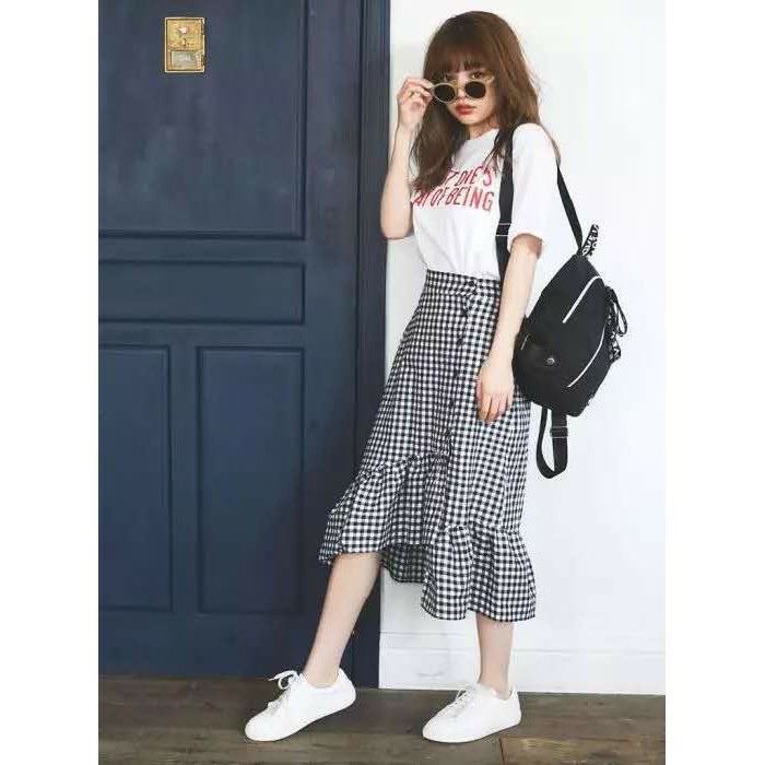 Chân váy chữ A đuôi cá kẻ caro ♥️ Chân váy chữ A, chân váy đuôi cá siêu hot ♥️ Chân váy ulzzang cho chị em - ZaZi CV16 | BigBuy360 - bigbuy360.vn