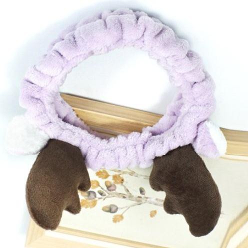 Băng Đô Sừng Hươu 3D Vải Nhung Mềm Mại