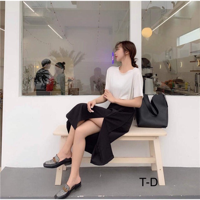 [FREESHIP ĐƠN TỪ 50K] Chân váy xẻ dáng dài TDU0220 1
