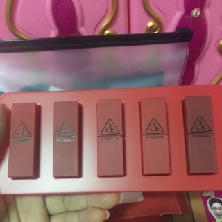 Tách Set son 3CE RED RECIPE LIP COLOR MINI KIT