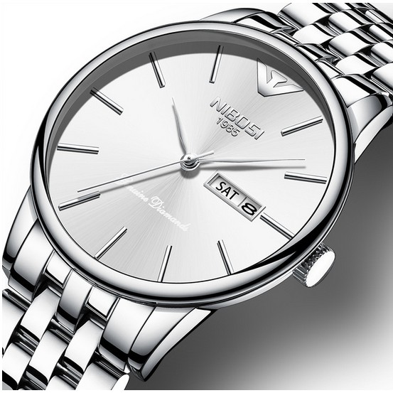 Đồng hồ nam dây thép đặc Nibosi 2332 (fullbox) | BigBuy360 - bigbuy360.vn