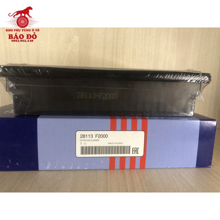 Lọc gió động cơ chính hãng HYUNDAI Elantra  Kona  Cerato  Mã: 28113-F2000