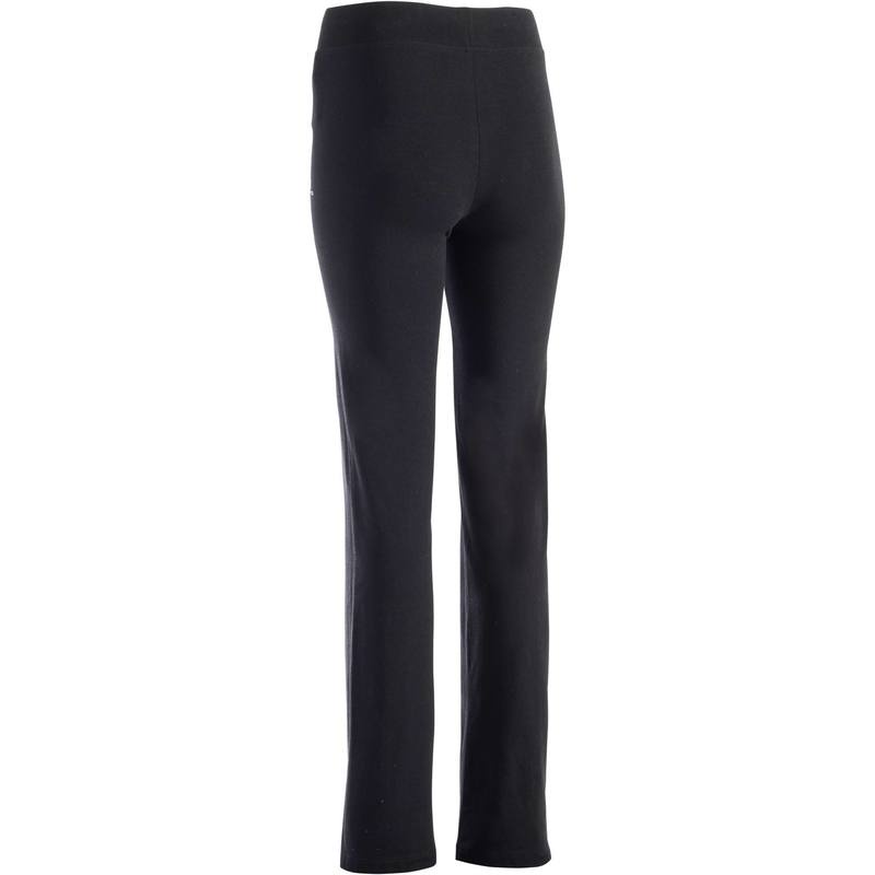 Quần legging co giãn ôm vừa cho nữ Decathlon Nyamba  fit+ 500 - đen big size 3XL(&gt;75kg)