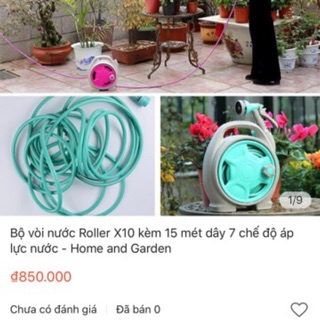 Bộ vòi rửa xe, tưới cây rulo thu cuộn ống nước tự động