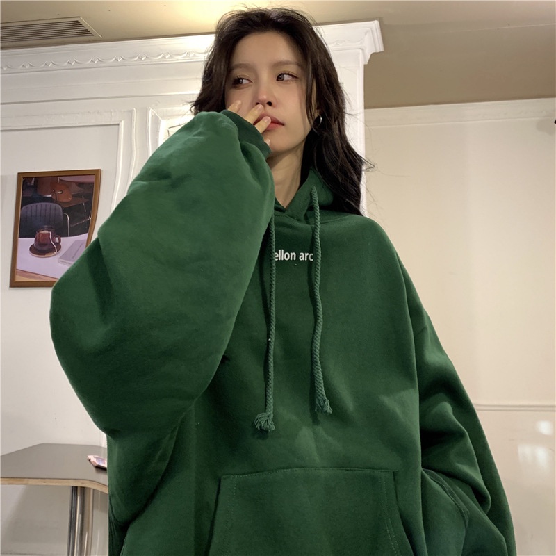 Áo Hoodie Dày Dặn Phong Cách Hàn Quốc Thời Trang Thu Đông Mới Cho Nữ OOP156