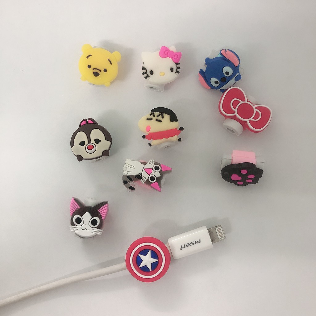 Cục Bảo Vệ Đầu Cáp Sạc, Nút Dây Tai Nghe Hình Thú Hàng Chuẩn Đẹp Nhiều Mẫu | BigBuy360 - bigbuy360.vn