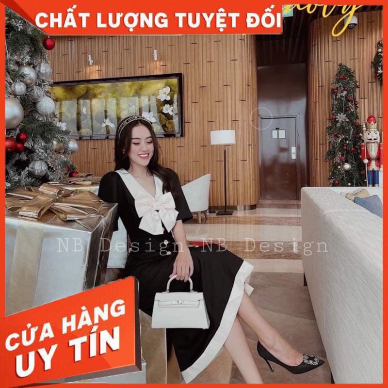 Váy Cúc Nơ Ngực Tay Bồng Về Hàng Cực Xinh [ 𝐅𝐑𝐄𝐄 𝐒𝐇𝐈𝐏 ] Chất Tuyết Mưa Mềm Đẹp Hàng May Kỹ Khoá Lưng Cẩn Thận Sỉ