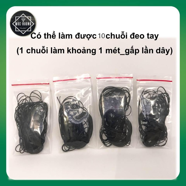 Combo siêu rẻ 2-5-10 mét dây tơ chỉ chun xâu hạt đá