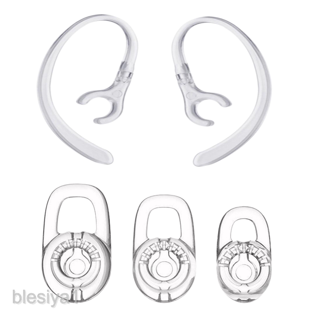 3 miếng gel + 2 móc vành tai phụ kiện cao cấp cho tai nghe Plantronics