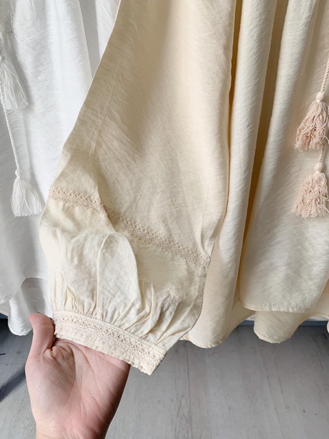[ẢNH THẬT/SẴN] Áo Babydoll Tay Bồng Chiffon Ullzzang
