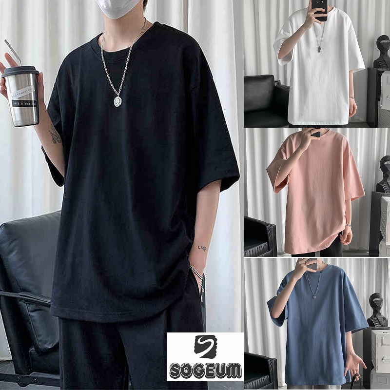 [Mã SKAMFSW175 giảm 10K đơn 50K] Áo thun tay lỡ Unisex trơn basic, áo phông nam nữ form rộng phong cách ulzzang TR01 | BigBuy360 - bigbuy360.vn