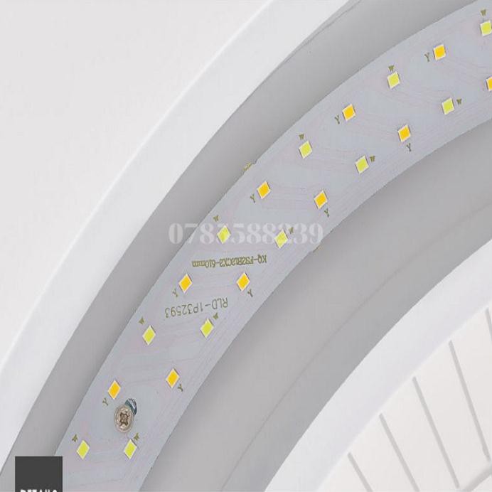 Quạt trần đèn - Quạt Trần Hàn Quốc lắp phòng ngủ, bàn ăn 90W hoạt động êm và mát - 3 chế độ ánh sáng [BH24 tháng]