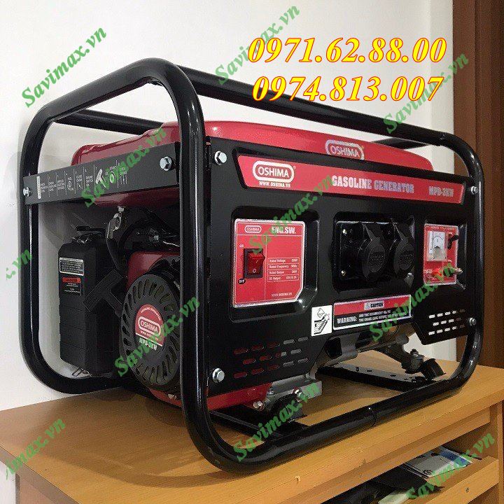 THANH LÝ MÁY PHÁT ĐIỆN OSHIMA THƯƠNG HIỆU NHẬT CHẠY XĂNG 3KW MỚI 100%