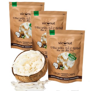 Combo 3 Cơm dừa sấy giòn Viconut 30g