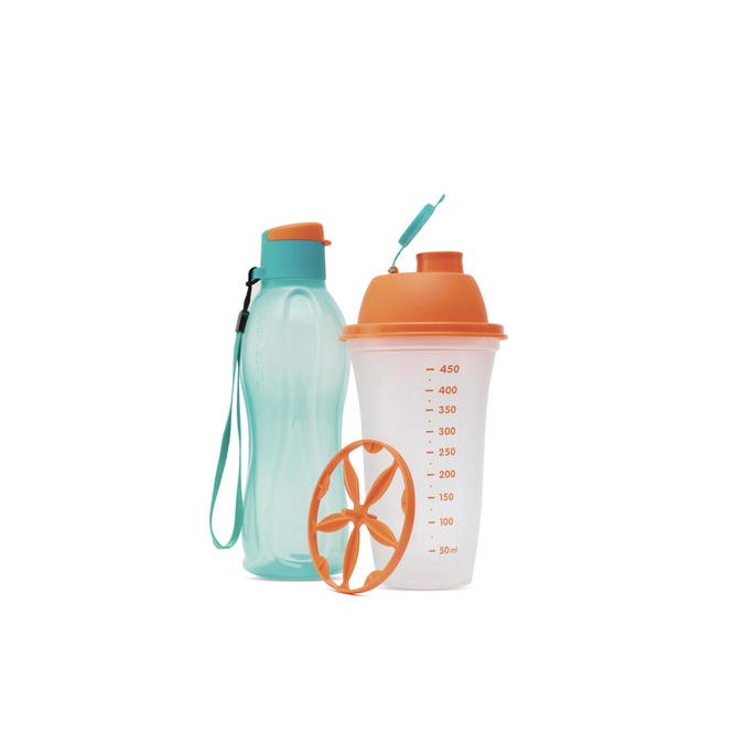 Bộ Sản Phẩm Tupperware Bình lắc & bình nước Shake N Go (2 món) - GIÁ SALES SHOCK & FREE SHIP