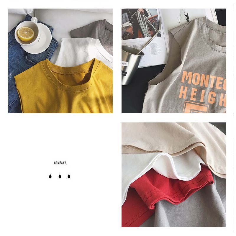 [Mã FASHIONT4WA2 giảm 10K đơn 50K] Áo thun ba lỗ Unisex, áo phông form rộng ATC51 | BigBuy360 - bigbuy360.vn