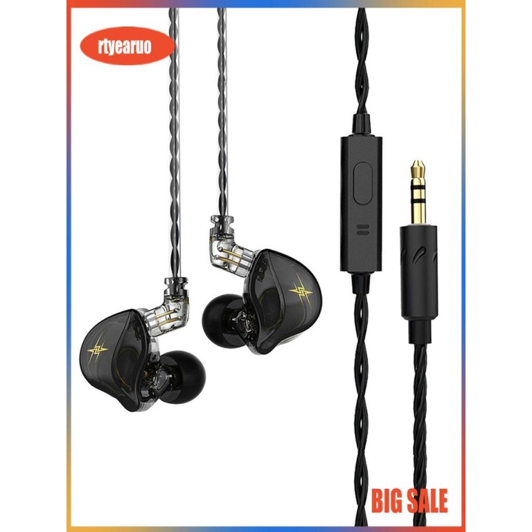 Tai nghe QKZ-ZXT Tai nghe in-ear thể thao với mic dynamic earbuds Hi-Fi Bass