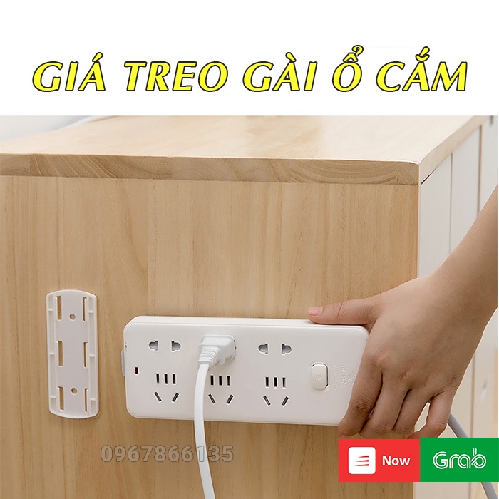 Giá treo ổ cắm điện, cục phát wifi gắn tường chịu lực đa năng