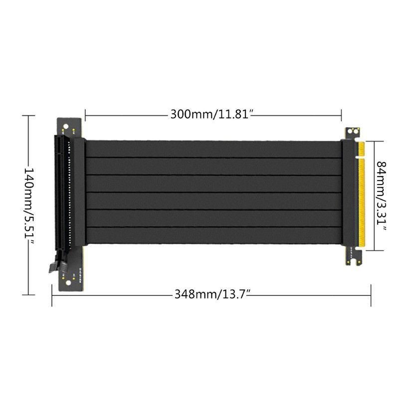 Dây Cáp Mở Rộng Pci Express Riser Full Tốc Độ 3.0 Pcie X16 Dài 30cm Cho Gpu