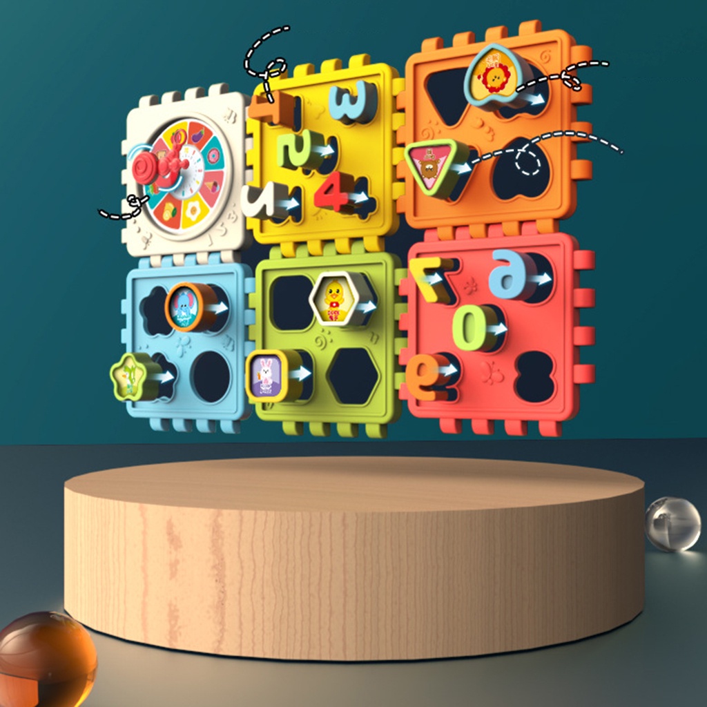 Đồ chơi khối lập phương xếp hình giáo dục sớm thú vị cho bé