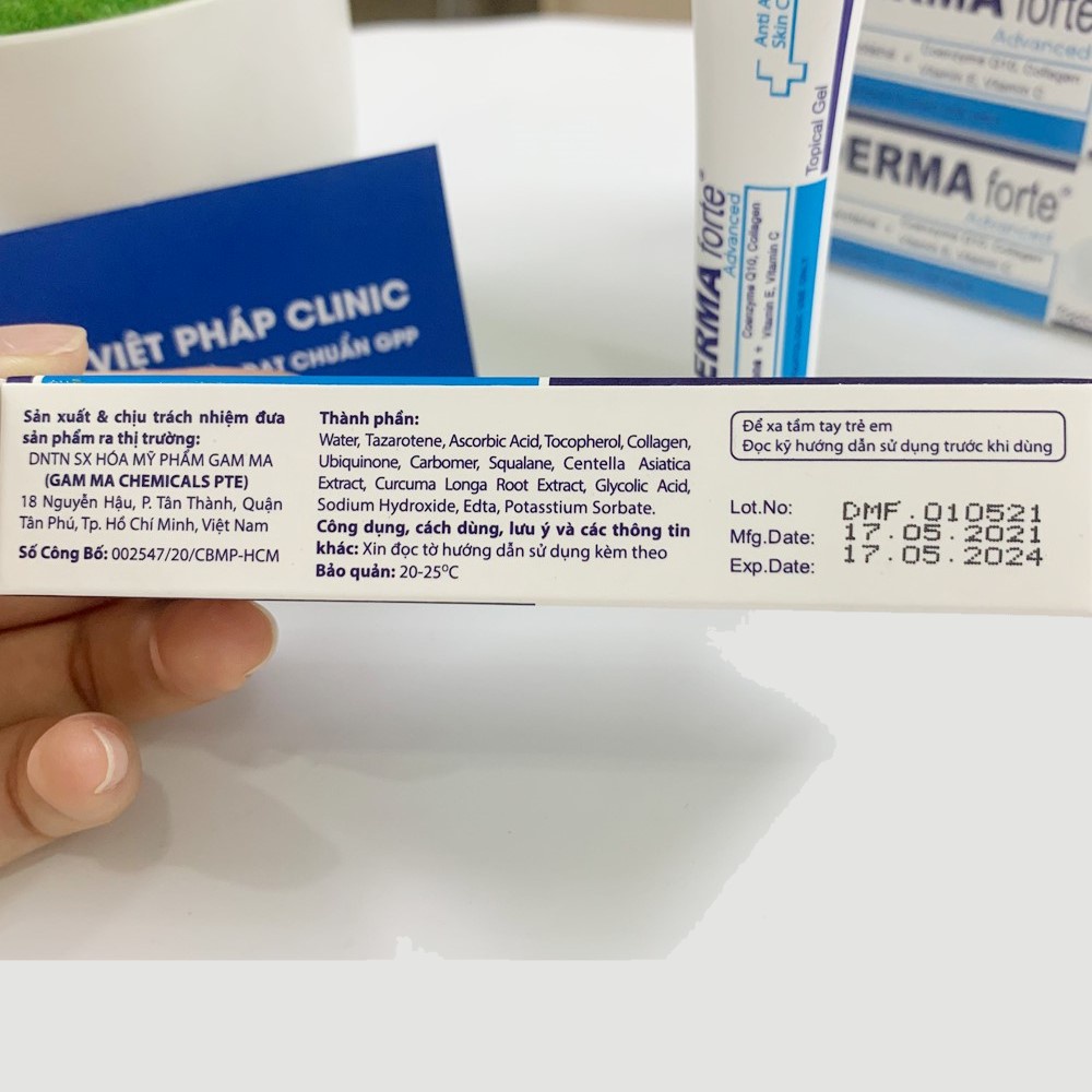 DERMA FORTE ADVANCED Gel Tazarotene giảm mụn, ngừa thâm, mờ sẹo Gamma Chemicals (bản mới) 15g | BigBuy360 - bigbuy360.vn