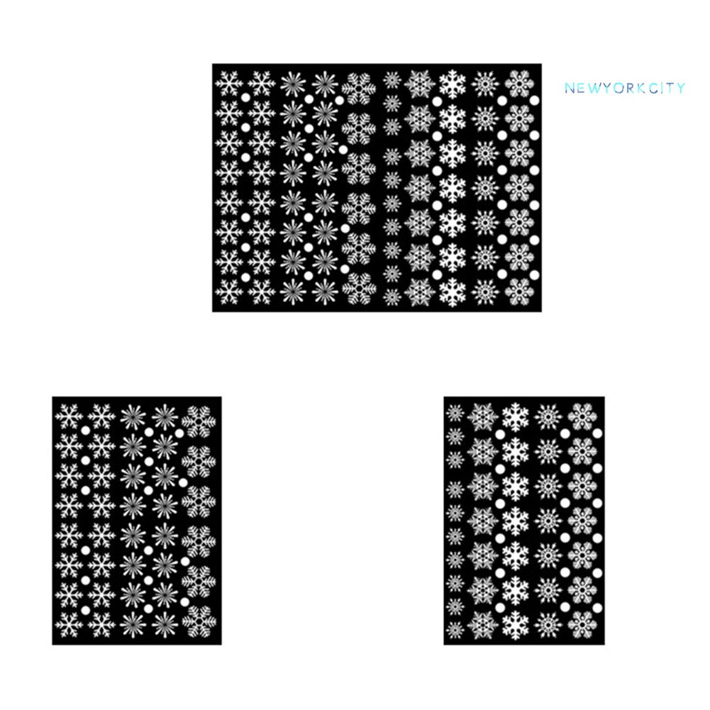 Sticker Dán Cửa Kính Hình Bông Tuyết Giáng Sinh