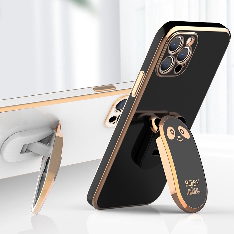 Ốp Điện Thoại Hình Gấu Trúc Dễ Thương Cho Samsung A21S A30 A20 M32 A7 2018 J6 J4 Plus J7 Pro 2017 J2 Prime