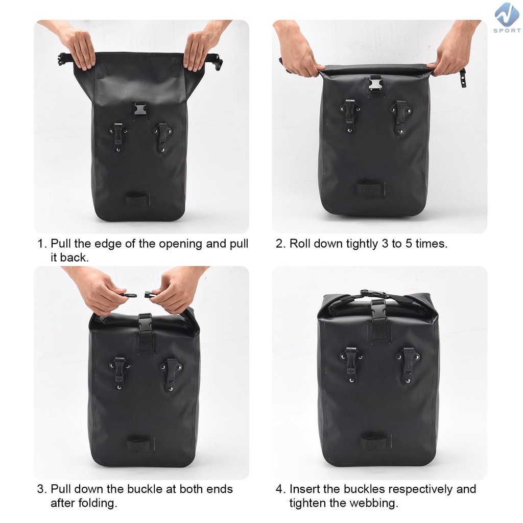 Túi Đựng Đồ Đa Năng Sức Chứa Lớn Chống Thấm Nước Phản Quang Gắn Yên Sau Xe Đạp Leo Núi