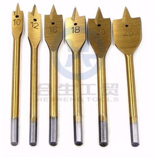 Bộ 6 mũi khoan khoét gỗ đuôi cá chuyên dụng.